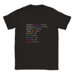 Kodespråk t-skjorte unisex