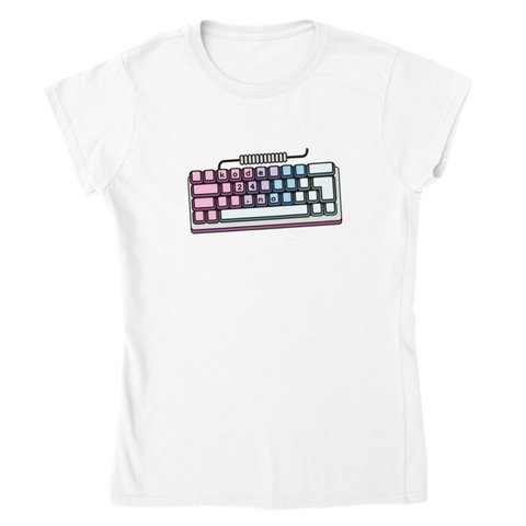 kode24 mekanisk tastatur t-skjorte med innsving