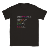 Kodespråk t-skjorte unisex